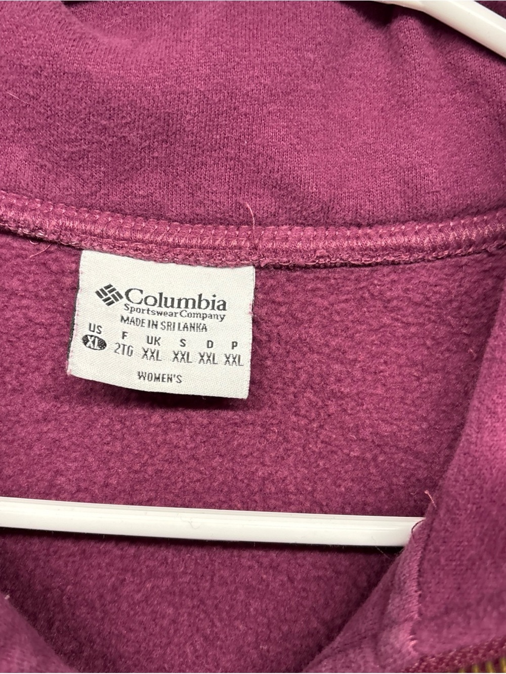 Vintage Columbia Plum Zip-Up‎ Fleece Jacket - Picture 3 of 9